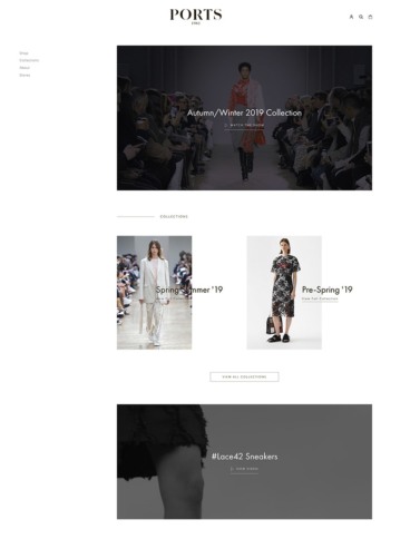 eCommerce website: Ports 1961
