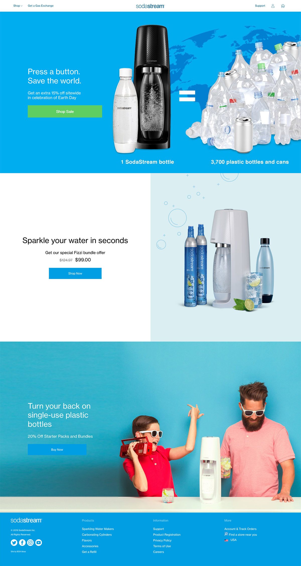 eCommerce website: SodaStream