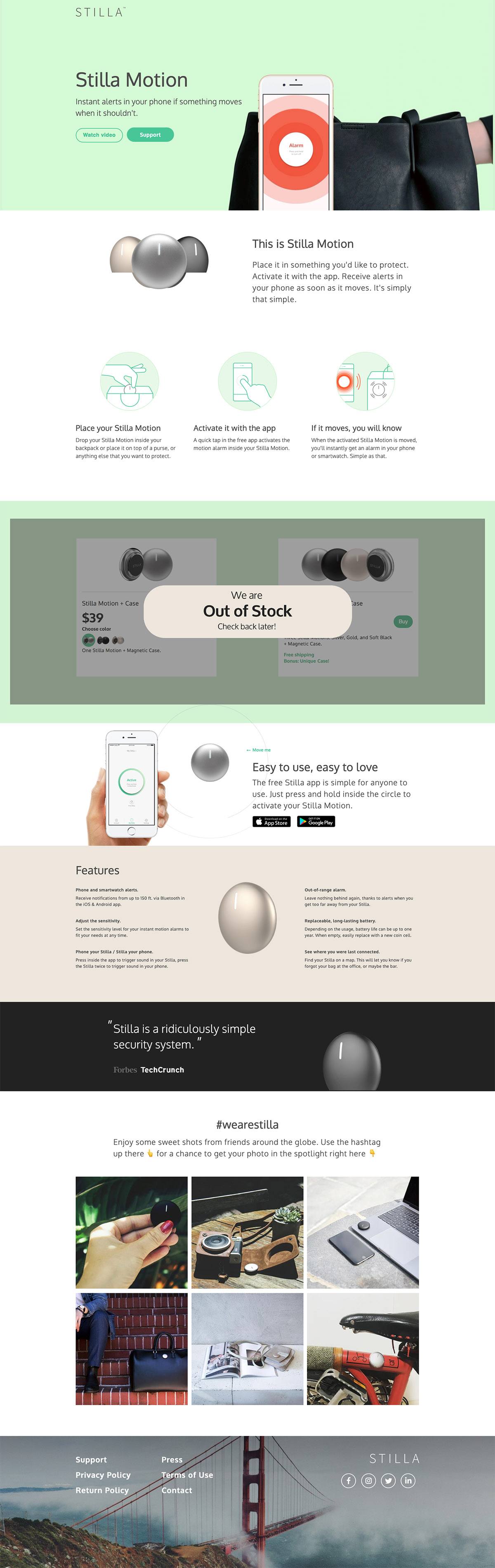 eCommerce website: Stilla