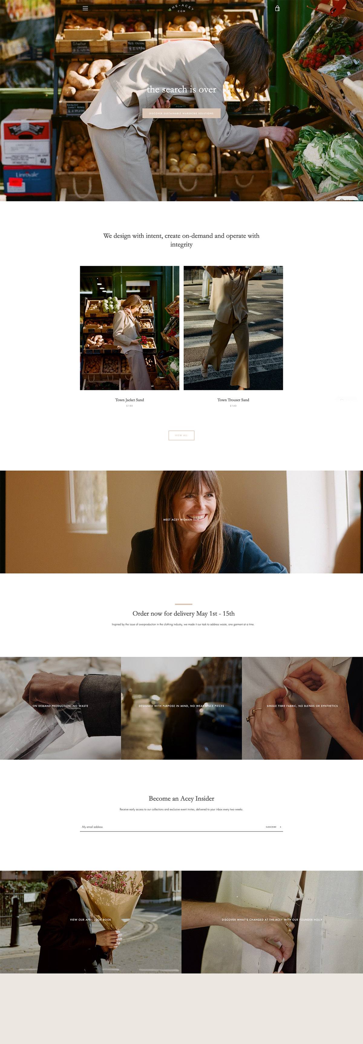 eCommerce website: The-Acey