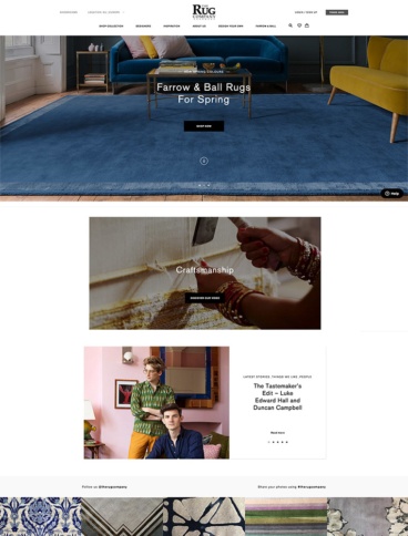 eCommerce website: The Rug Company