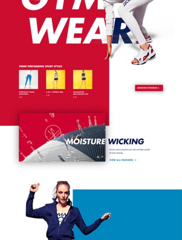 eCommerce website: Tommy Sport