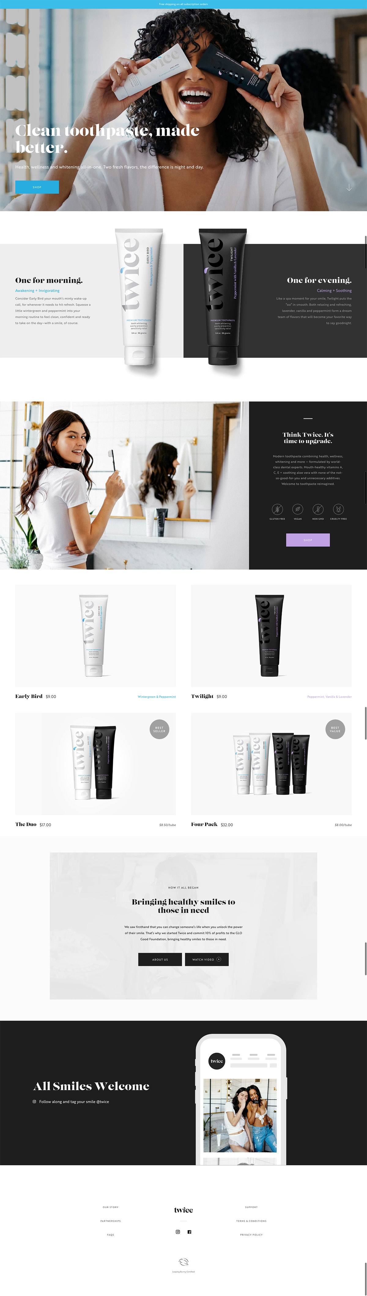 eCommerce website: Twice