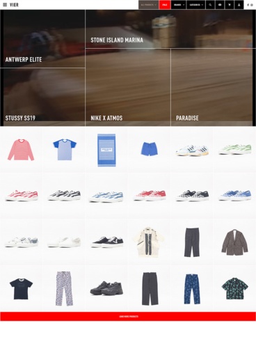 eCommerce website: VIER ANTWERP