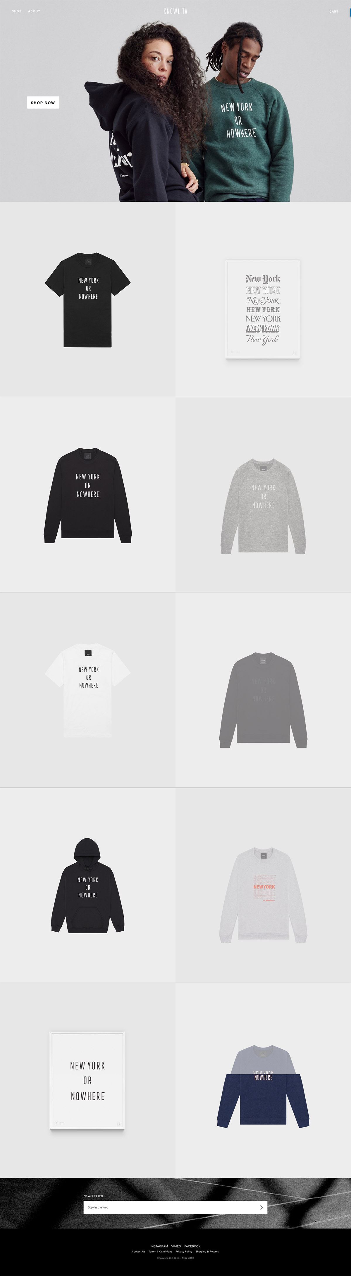 eCommerce website: Knowlita