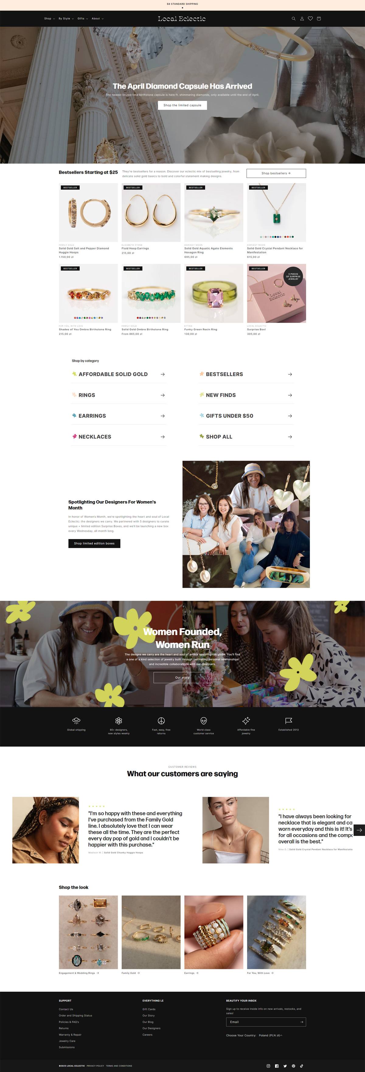 eCommerce website: Local Eclectic