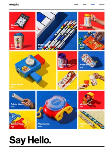 eCommerce website: Okalpha