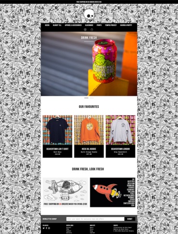 eCommerce website: Beavertown Brewery