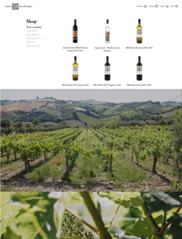 eCommerce website: Cantina dei Colli Ripani