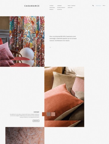 eCommerce website: Casamance