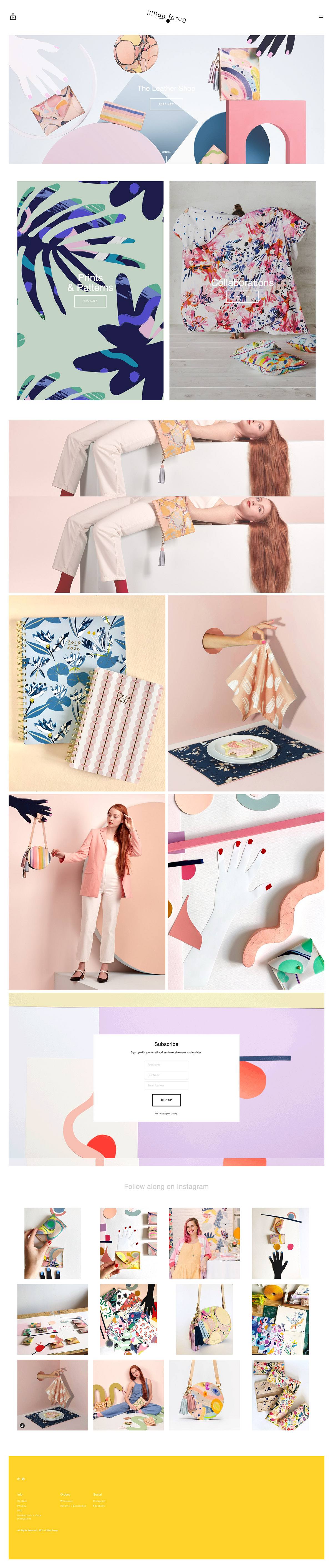 eCommerce website: Lillian Farag