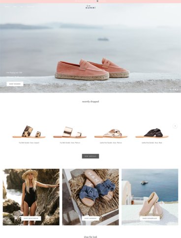 eCommerce website: Manebi