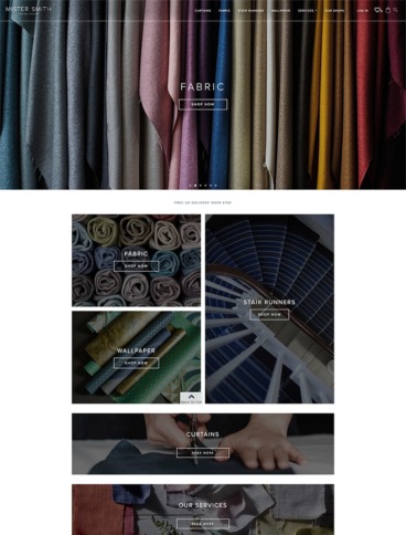 eCommerce website: Mister Smith