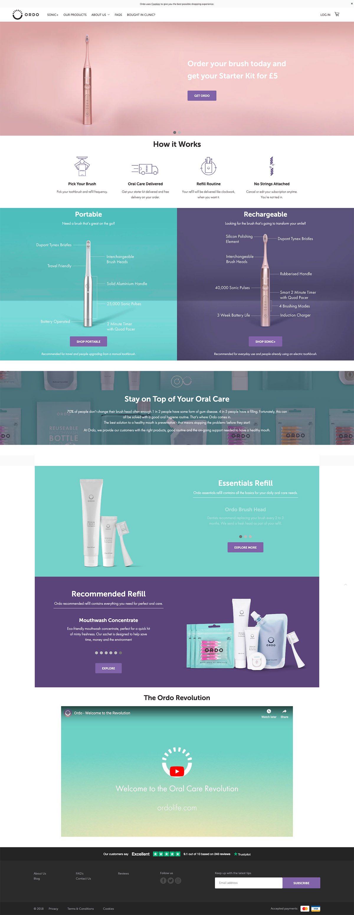 eCommerce website: Ordo