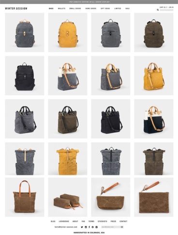 eCommerce website: Winter Session