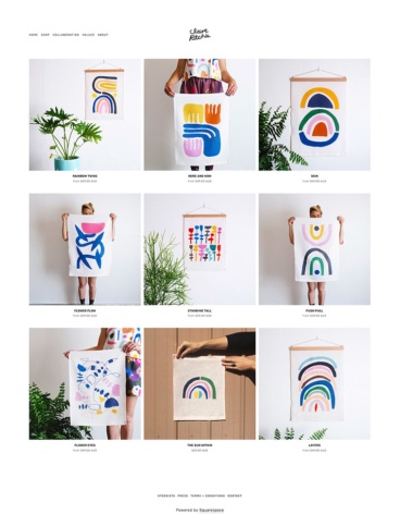 eCommerce website: Claire Ritchie