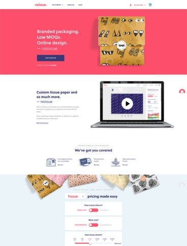 eCommerce website: noissue.co