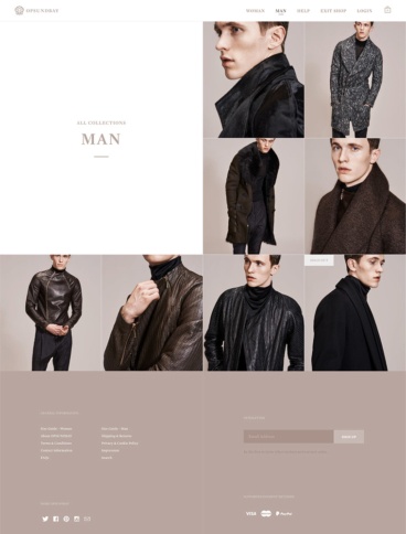 eCommerce website: OPSUNDBAY