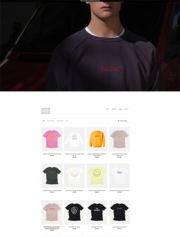 eCommerce website: SALT SURF
