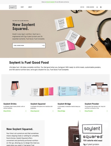 eCommerce website: Soylent
