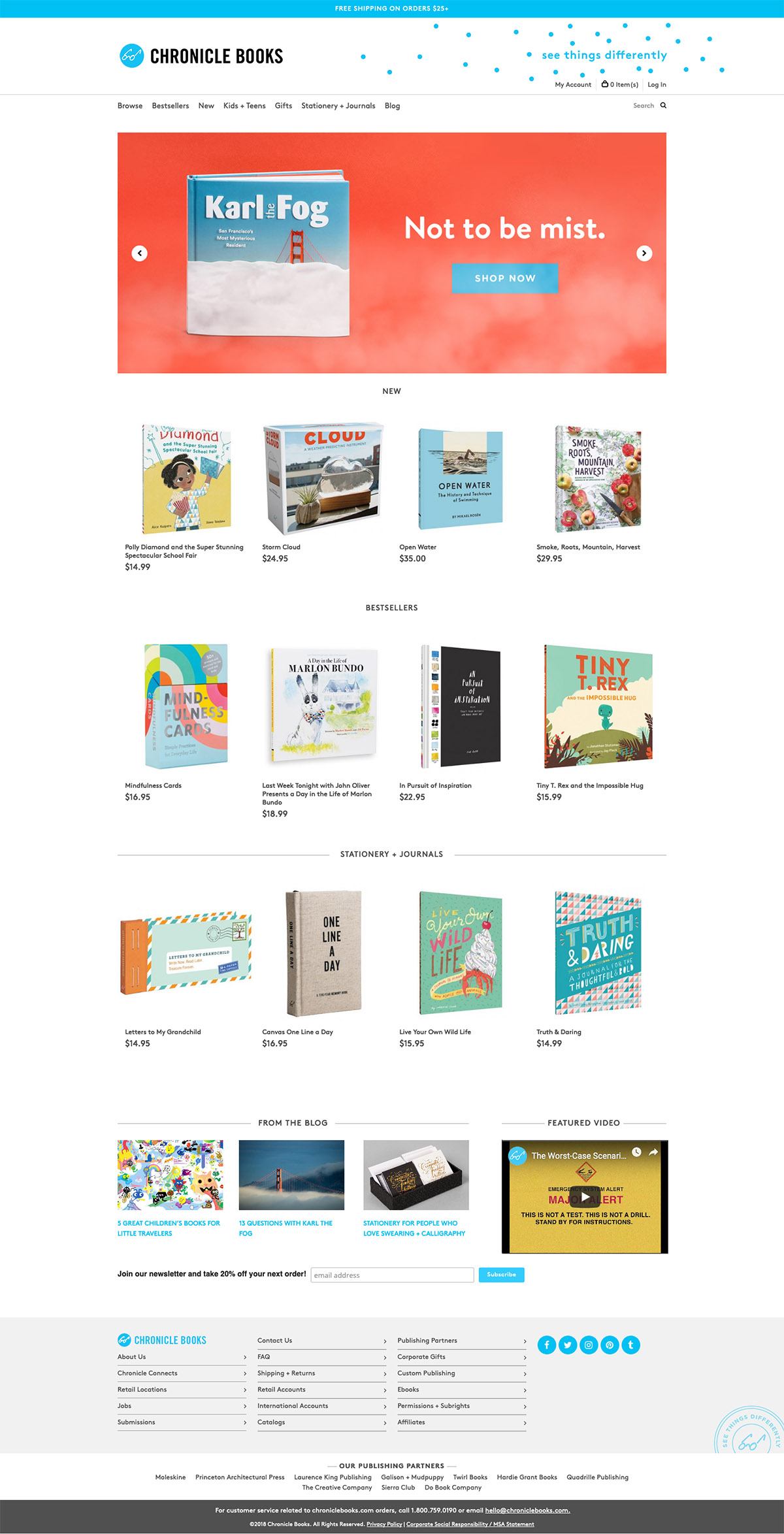 eCommerce website: Chronicle Books