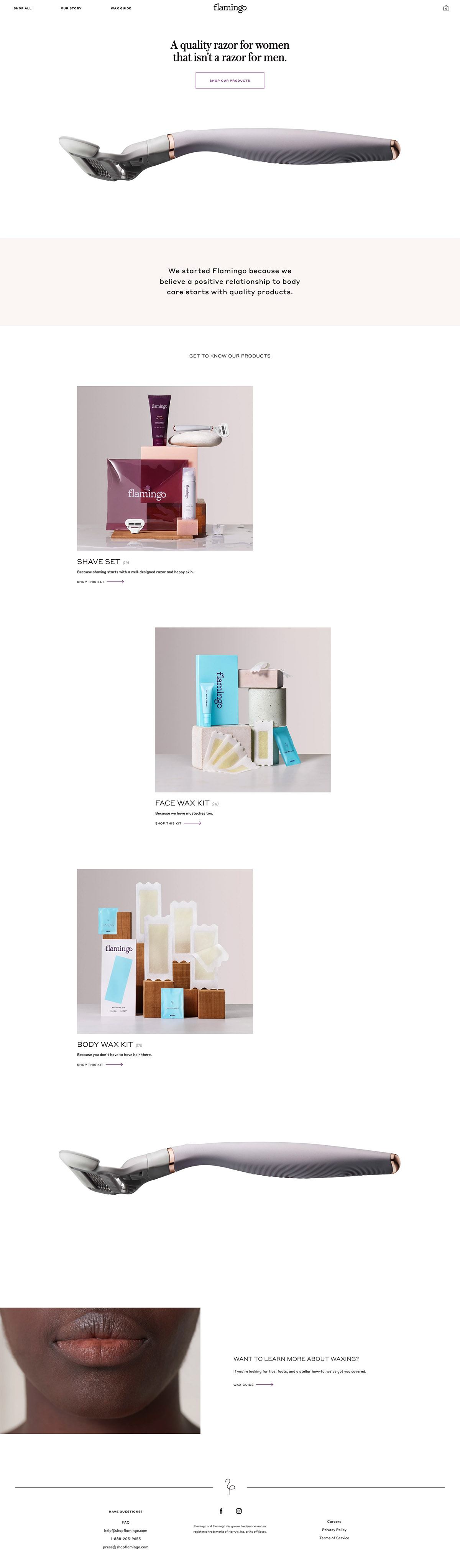 eCommerce website: Flamingo