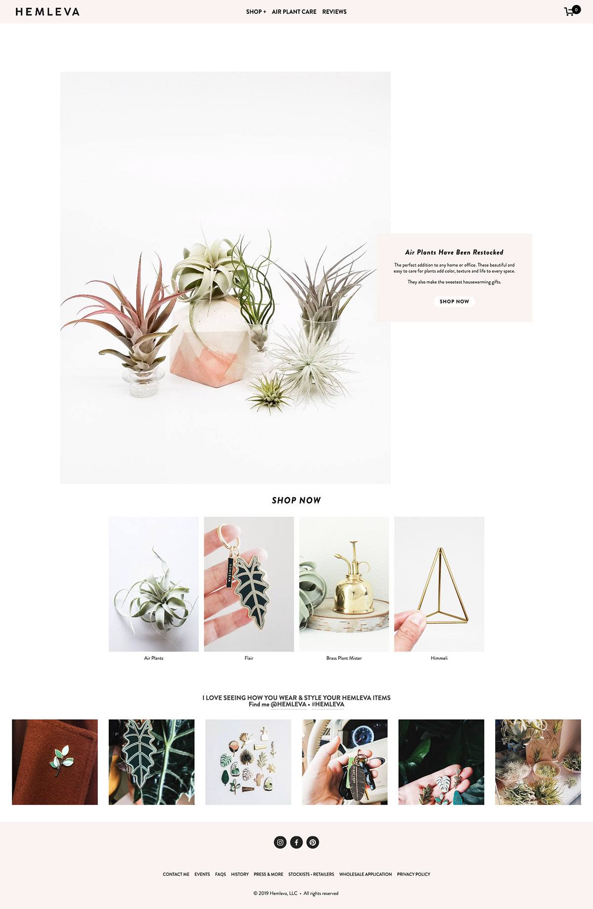 eCommerce website: Hemleva