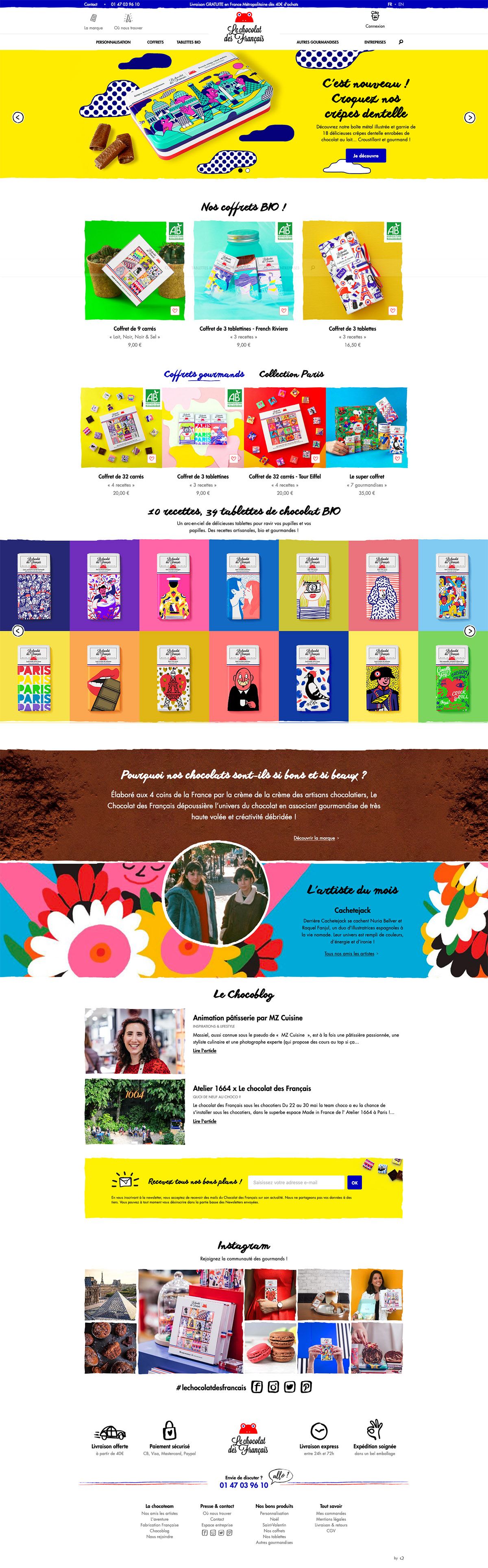 eCommerce website: Le chocolat des Français