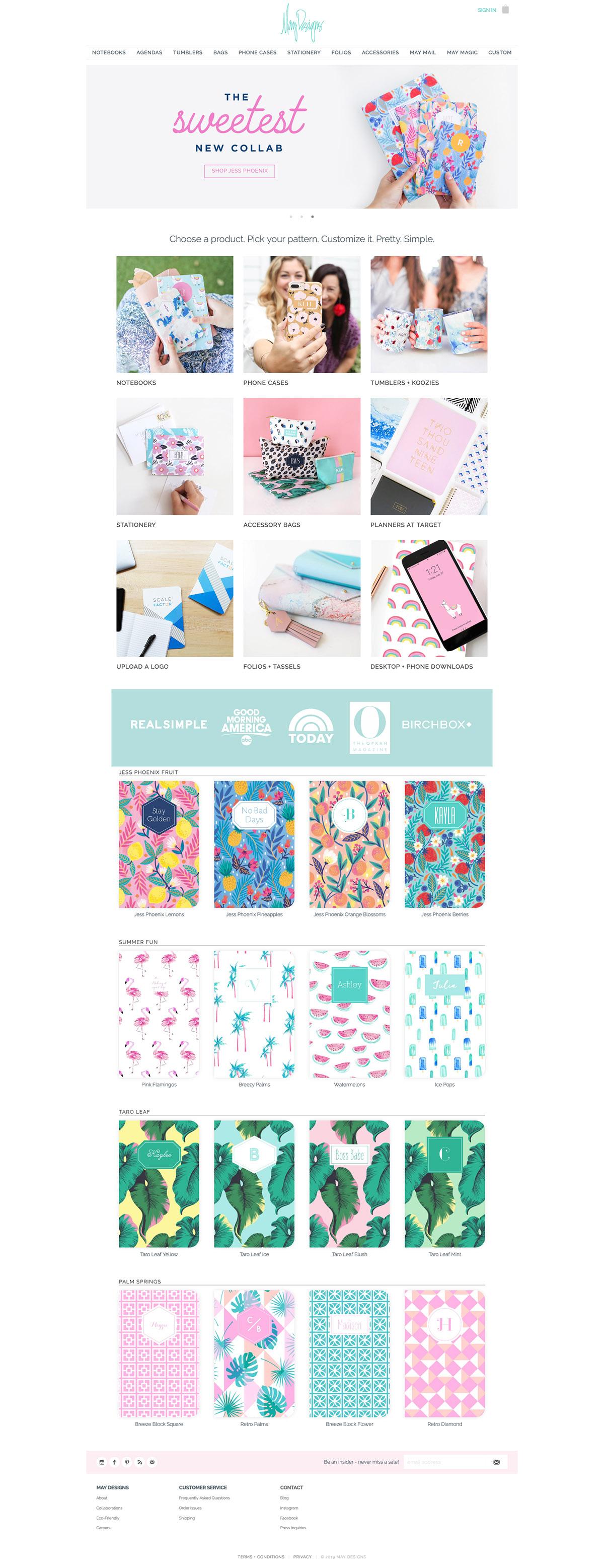 eCommerce website: May Designs