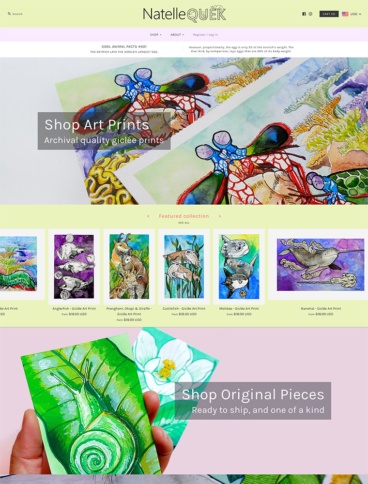 eCommerce website: Natelle