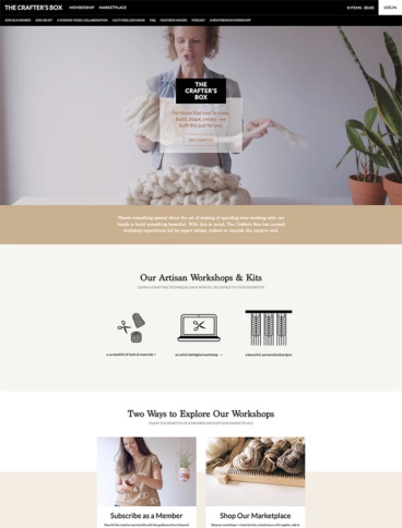 eCommerce website: The Crafter’s Box