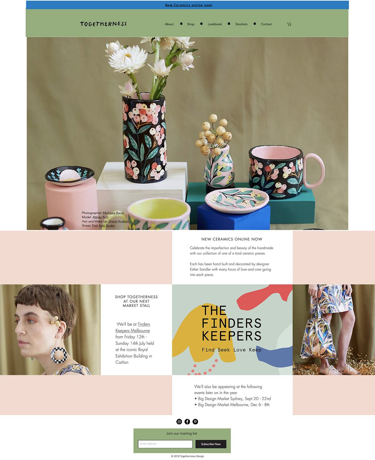 eCommerce website: Togetherness Design