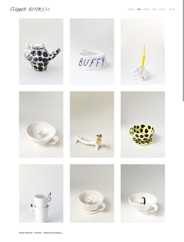 eCommerce website: Eleonor Bostrom