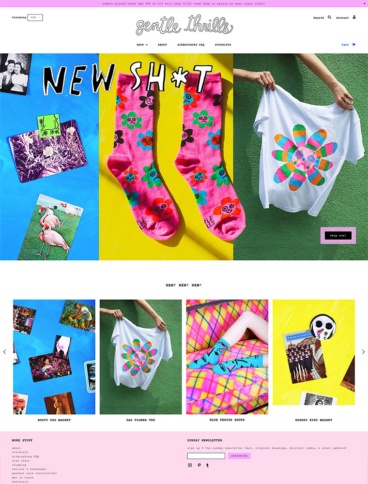 eCommerce website: gentle thrills