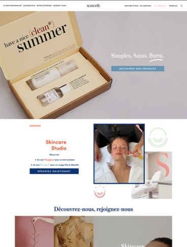 eCommerce website: Seasonly