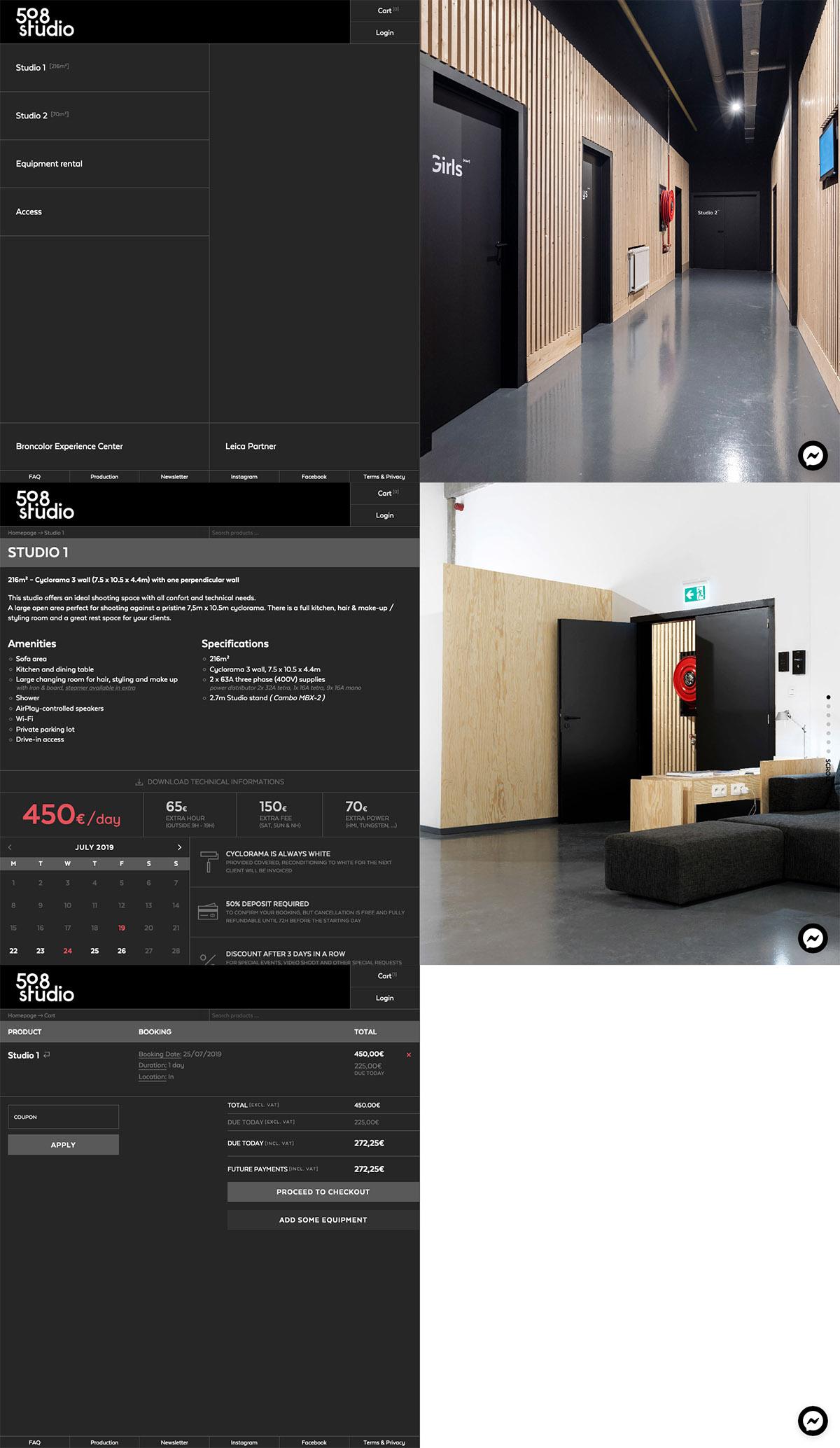 eCommerce website: 50.8 Studio