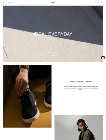 eCommerce website: Atoms