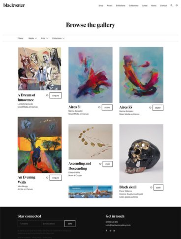 eCommerce website: Blackwater