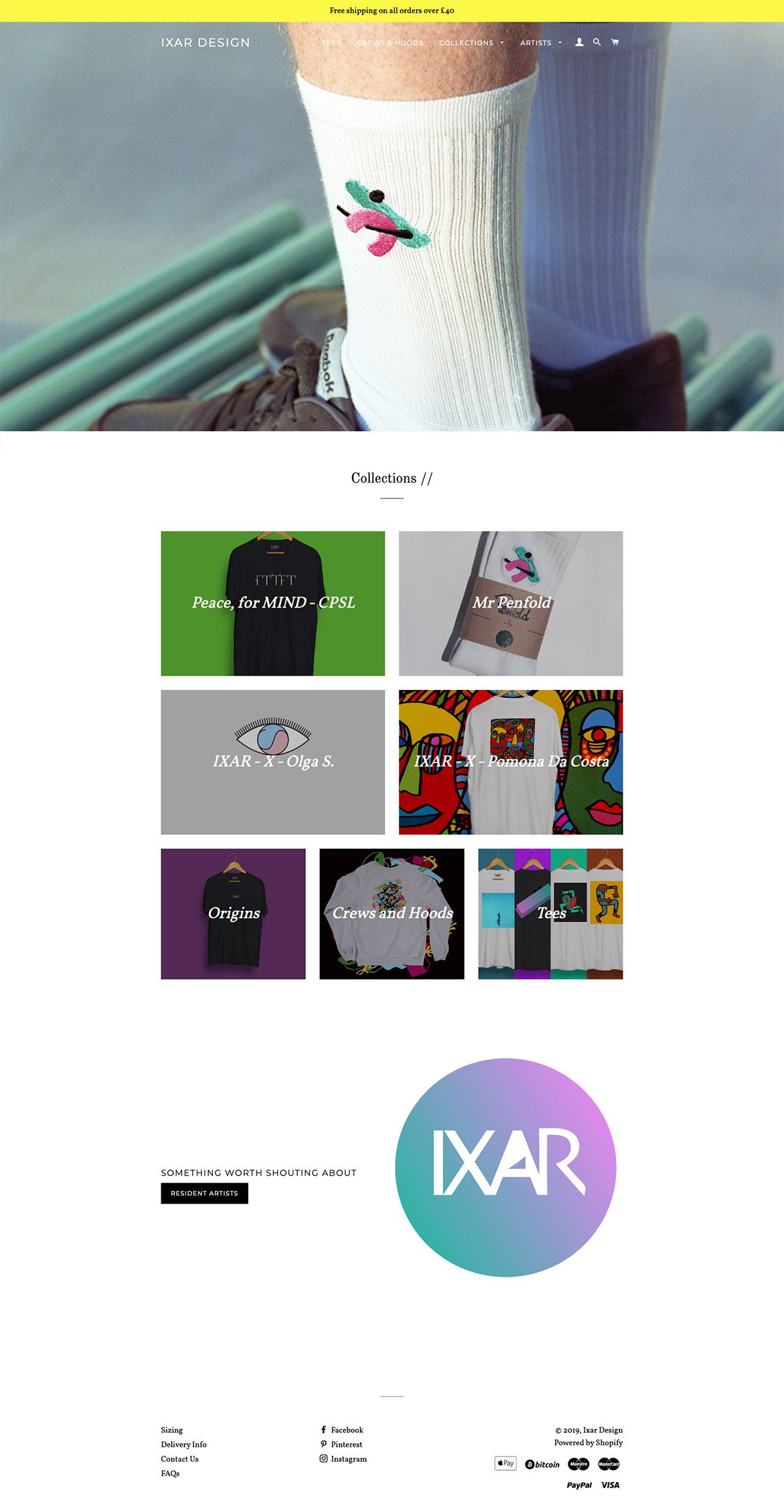 eCommerce website: Ixar Design
