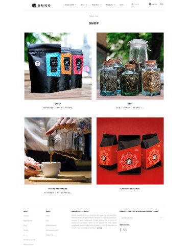 eCommerce website: Origo