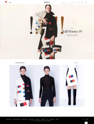 eCommerce website: Akris