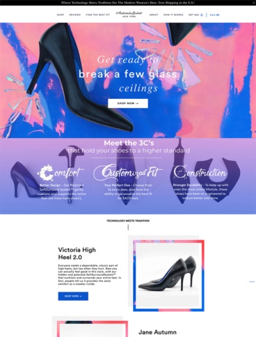 eCommerce website: Antonia Saint