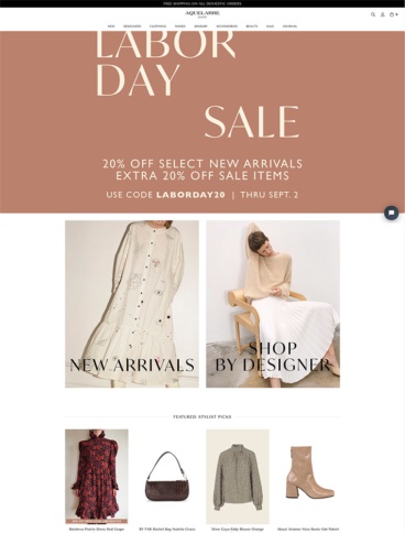 eCommerce website: Aquelarre