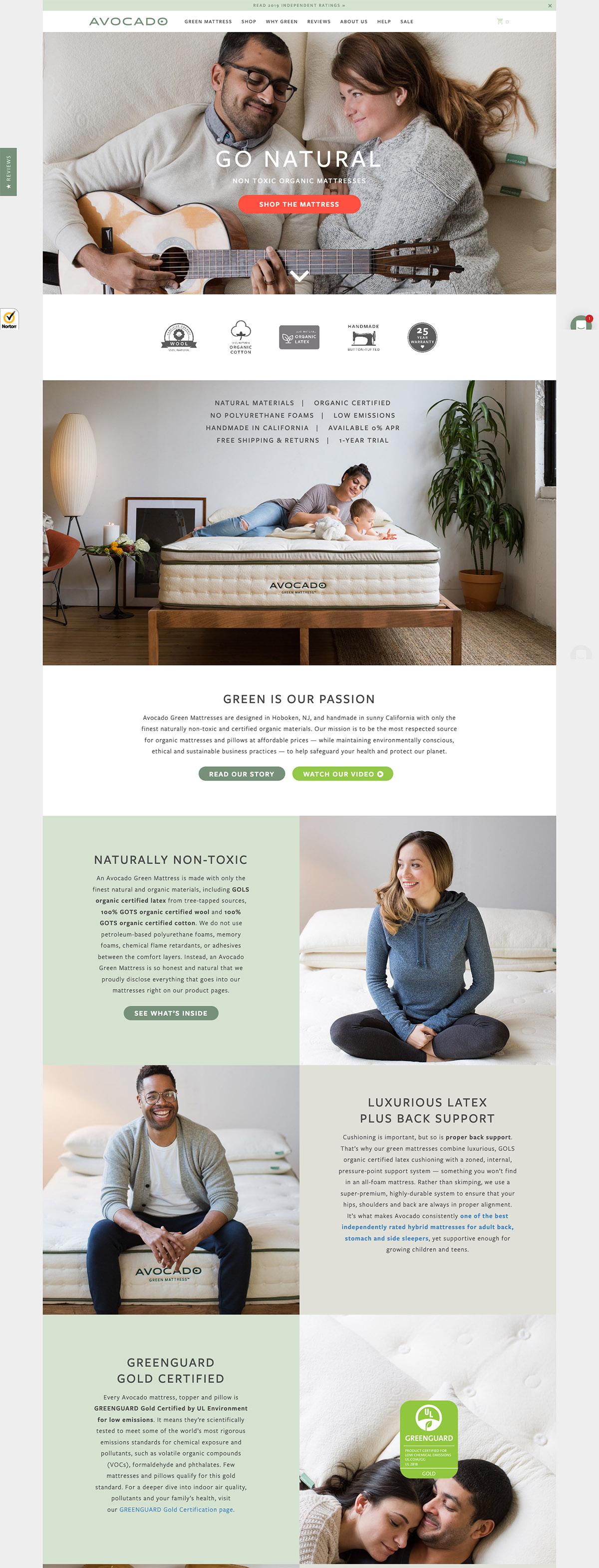 eCommerce website: Avocado