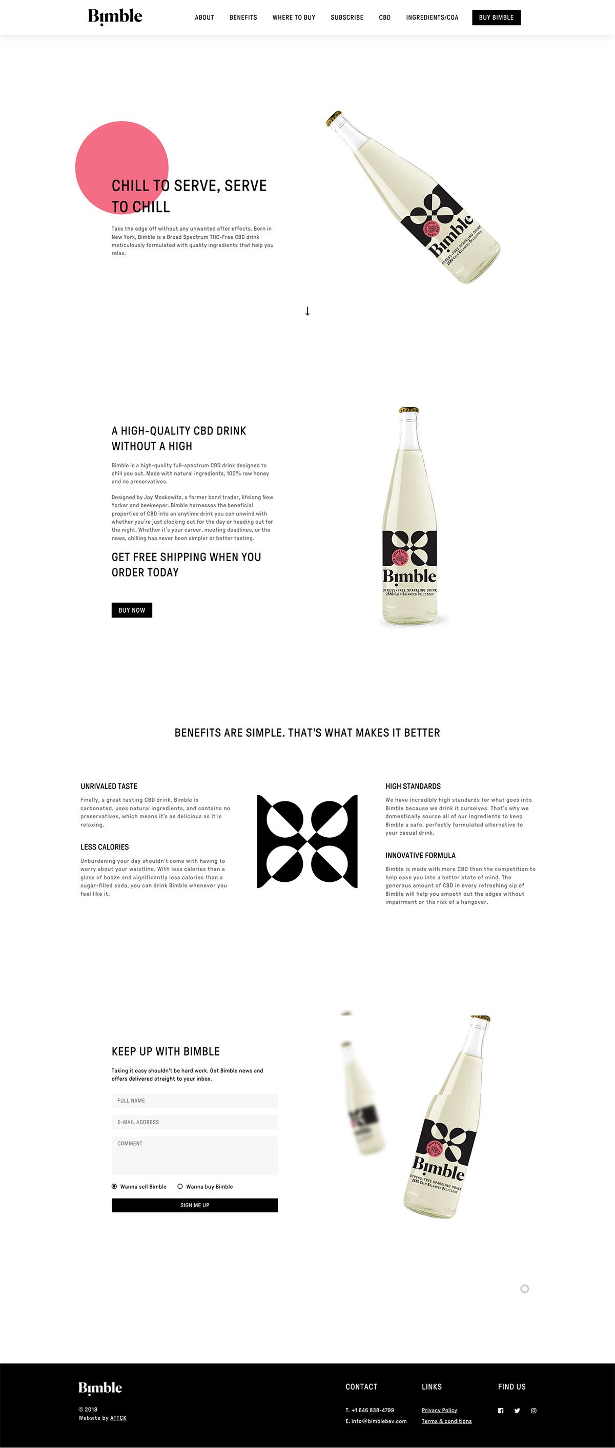 eCommerce website: Bimble