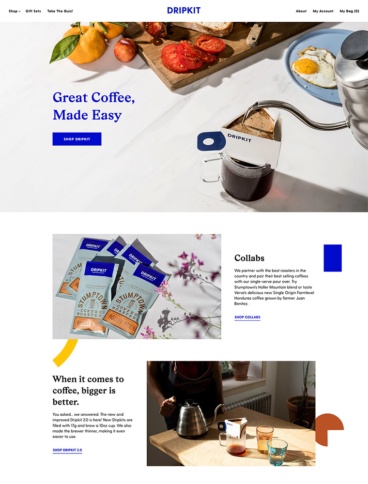 eCommerce website: Dripkit Coffee