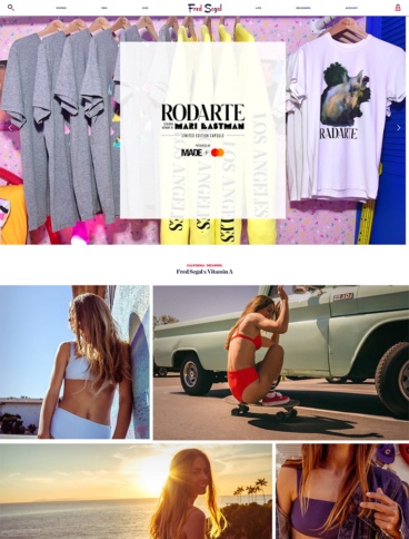 eCommerce website: Fred Segal