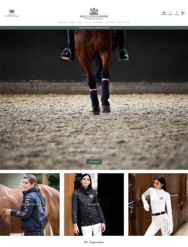 eCommerce website: Holland Cooper