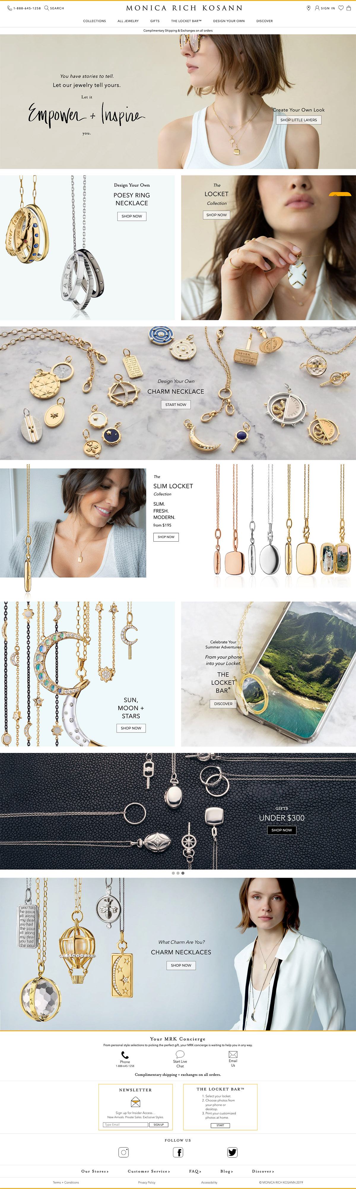 eCommerce website: Monica Rich Kosann