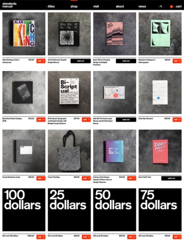 eCommerce website: Standards Manual